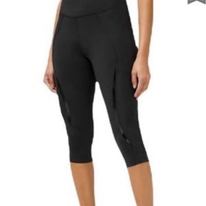 Lululemon Cropped Leggings Inseam ~17” Running /Cycling Size 8